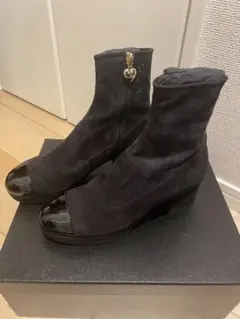C*a様 CHANEL アンクルブーツ 37 黒10月末迄