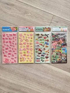 こびとづかん　ぷっくりシール　正規品　4枚セット