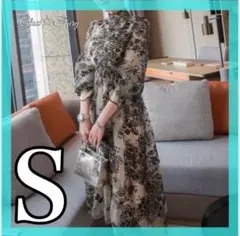 S レース 刺繍 ワンピース ドレス パーティー 二次会 結婚式