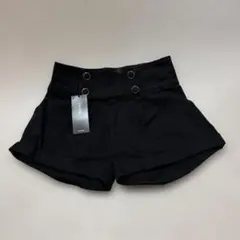 INGNI　イング　4つ釦ロンハイウエストショートパンツ　ブラック　M