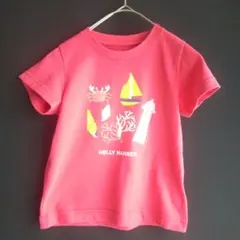 ヘリーハンセン キッズ Tシャツ 100 ピンク ヨット 灯台 マリン柄のサムネイル