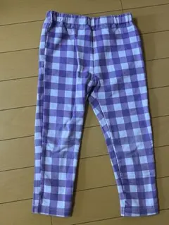 BREEZEパープルチェック柄 長ズボン 110