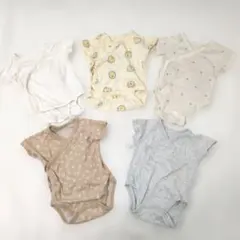 UNIQLO ベビー 肌着 ボディ肌着 ロンパース 5枚セット 60cm