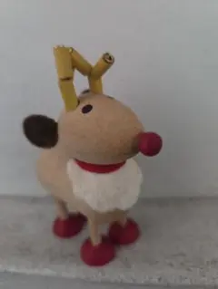木製トナカイの置物