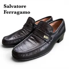 Salvatore Ferragamo メンズローファー ブラック レザー　6E