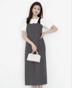 新品タグ付　プロポーションボディドレッシング　フリルショルダーワンピース