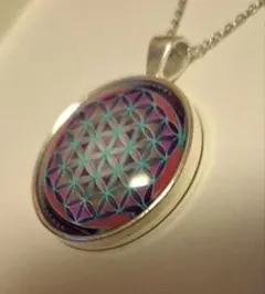 フラワーオブライフ　神聖幾何学模様　ペンダント　(大きめ)
