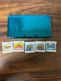 ニンテンドー3DS 本体 青 ゲームソフト5本セット