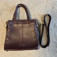 CHARLES & KEITH ハンドバッグ ディストレストコーヒー S | Mercari