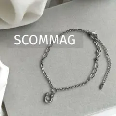 SCOMMAG リバーシブルブレスレット　ストーン　シルバー　馬蹄　ホースシュー