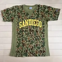 チャンピオンSANDIEGO Tシャツ Lサイズ 迷彩 カモフラ アメカジ