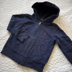 RALPHLAUREN ネイビー フード付き パーカー ポロロゴ刺繍