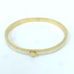 Kate Spade ケイトスペード バングル ホワイト×ゴールド