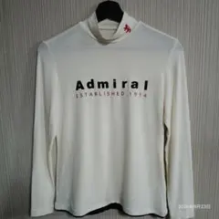 Admiral 여성 골프웨어 긴팔 모크 넥 화이트 M