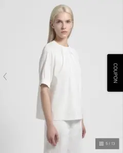 セオリーリュクス ブラウス CrispLinen Cally リネン混24SS