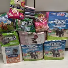 ユニチャームその他ペット犬猫　オムツ マナーウェア SSまとめ売り合計170枚位のサムネイル