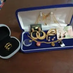 遺品生前整理アクセサリーまとめK18ミリオントップ＆ピアスS925、K18gp