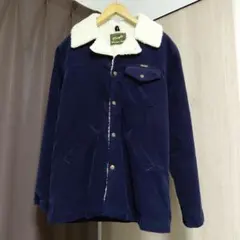 Wrangler フリース襟付きジャケット Lサイズ ネイビー