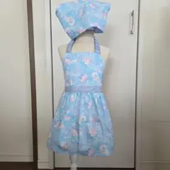 子供エプロン　三角巾セット　ハンドメイド