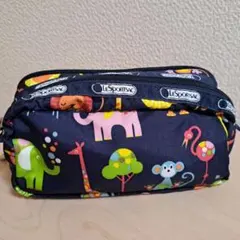 美品 LeSportsac/レスポートサック 動物柄ポーチ