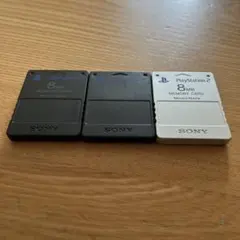 PS2 メモリーカード 3個セット 動作未確認 ジャンク