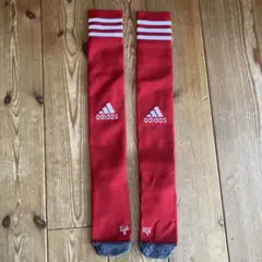adidas サッカーソックス 赤 19〜21cm