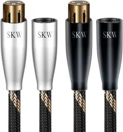SKW XLR オーディオケーブル 1.5M [オス-メス] 2本