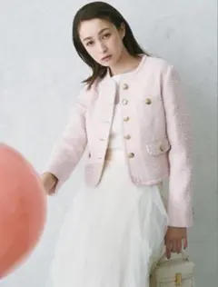 森香澄着用♡CELFORD パイピングショートジャケット LPNK 38 森香澄着用♡CELFORD パイピングショートジャケット LPNK 38 - メルカリ