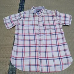 TOMMY HILFIGER 半袖 チェックシャツ Lサイズ