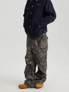 Realtree風 ツリーカモ ワイドパンツ L カーゴ ワーク ストレート