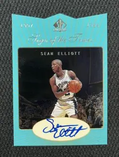SP NBA SPURS SEAN ELLIOT AUTO SIGN TIMES