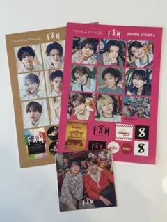 【未使用】timelesz FAM CD特典ステッカー　3点まとめ売り