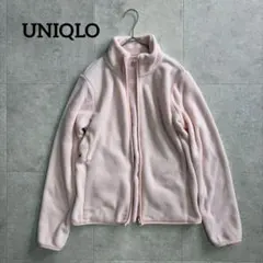 フリース ジャケット ブルゾン フルジップ ピンク ユニクロ L UNIQLO