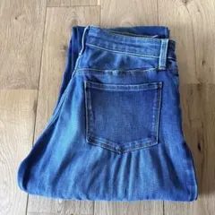 無地良品　レディース スリムストレート　デニムパンツ ブルー　22（56cm）のサムネイル