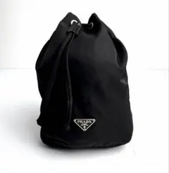 PRADA プラダ 巾着 ポーチ ブラック