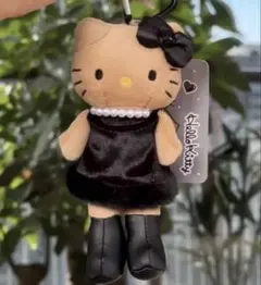 ガングロハローキティ 脚長ドール 黒ドレスキーホルダー　2点セット