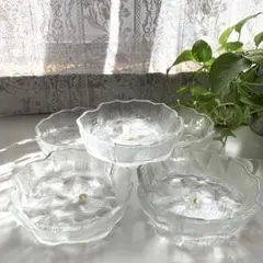 HOYAガラス　ホーヤ　ガラスの器　大きめ　5客セット