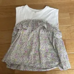 petit main フラワープリント Tシャツ 100のサムネイル