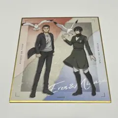 進撃の巨人 エレン ミカサ わくドキくじ ミニ色紙