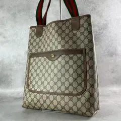 美品✨ヴィンテージ グッチ トートバッグ シェリーライン GGスプリーム