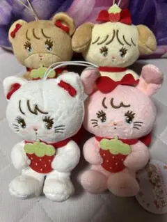 mikko いちごマスコットぬいぐるみ　コンプセット