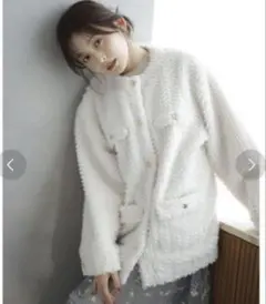 2026年最新】DAZZLIN ボアフレンチブルゾン ホワイトの人気アイテム