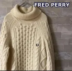 早い者勝ち！【美品】大人気商品フレッドペリー ケーブル　タートルネック