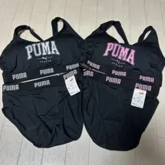 〇PUMA スポーツブラとショーツセット ブラック 4点まとめ売り