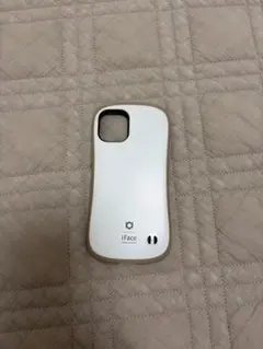 i iFace iPhone 12 mimi用ケース ベージュ／白