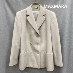 U886◯ MaxMara ベージュ ダブルブレストジャケットのサムネイル