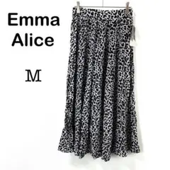 未使用タグ付き【Emma Alice】ロング フレアスカート レオパード柄 M