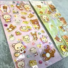 2012 もっと!ふにふにシール　リラックマ　コリラックマ　2種　おまけ付き