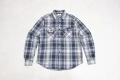 【極美品】メンズМ　ボーンフリー　ヘビーフランネル　チェック　シャツ