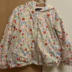 Moujonjon 花柄ジャケット 120サイズ　ウィンドブレーカー